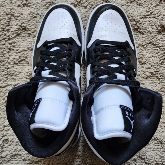 Wmns Air Jordan 1 Mid Panda Pre-Owned Sz 12 - Picture 5 of 8